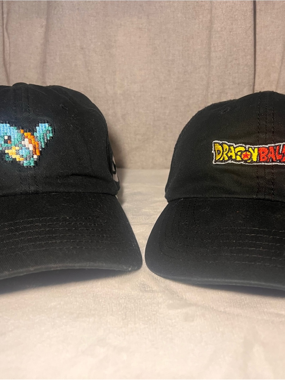 Black Dragon Ball Embroidered Baseball Cap and Pokémon hat